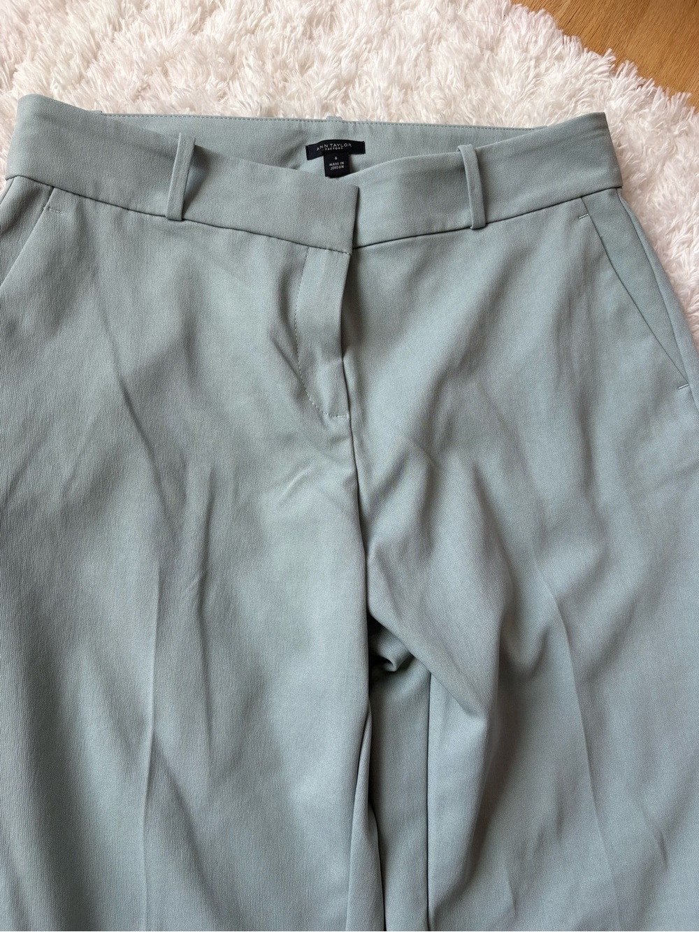 Ann Taylor Light Sage Dress Pants